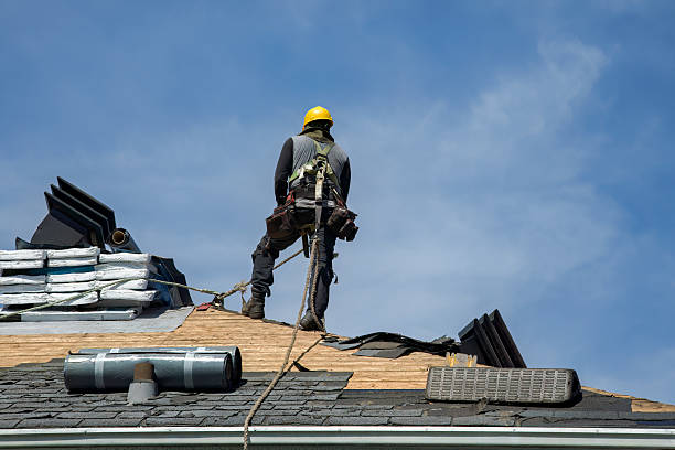 Professional Roofing technician working in Jamestown, VA